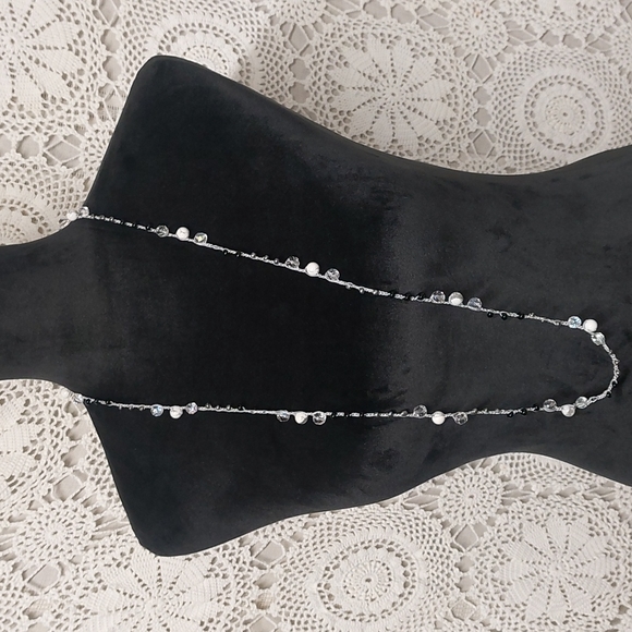 Howlite Gemstone Necklace Czech glass  Necklace, by Rust Belt Raised - Picture 2 of 11